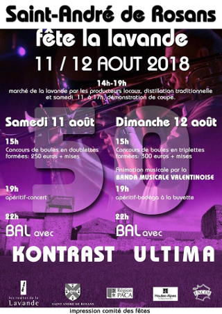 fête de la lavande 2018 à Saint André de Rosans fête de la lavande 2018 à Saint André de Rosans