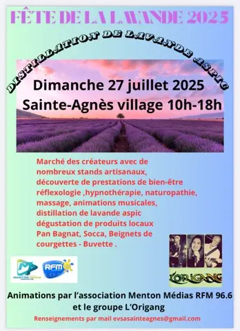 fête de la lavande 2025 à Sainte Agnès (06) fête de la lavande 2025 à Sainte Agnès (06)