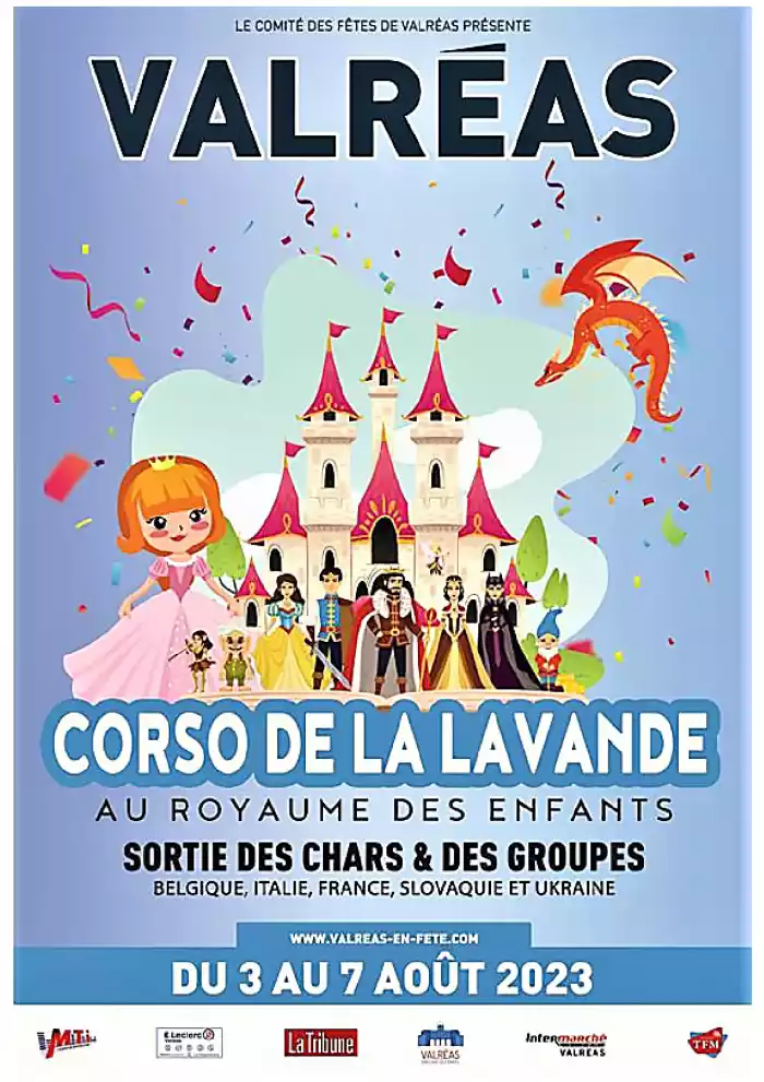 Corso de la lavande à Valréas du ven. 4 août au lun. 7 août 2023 Corso de la lavande à Valréas du ven. 4 août au lun. 7 août 2023
