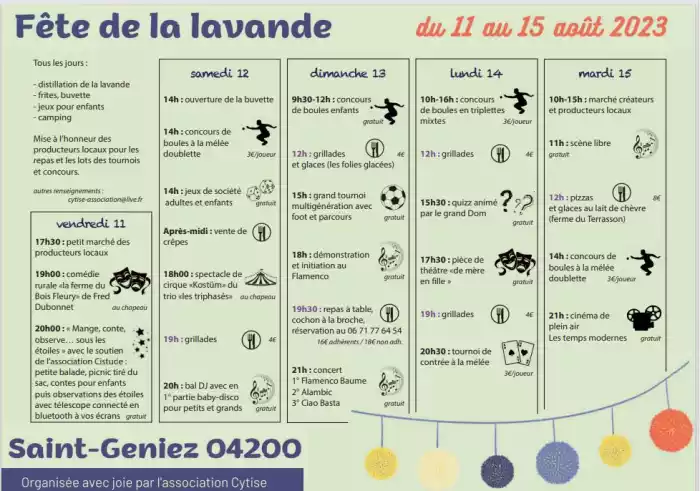 "fete de la lavande de Saint-Geniez (Alpes de Haute Provence)"