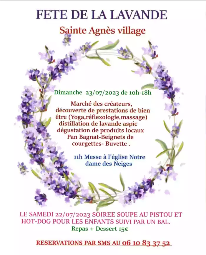 fête de la lavande 2023 à Sainte Agnès (06)