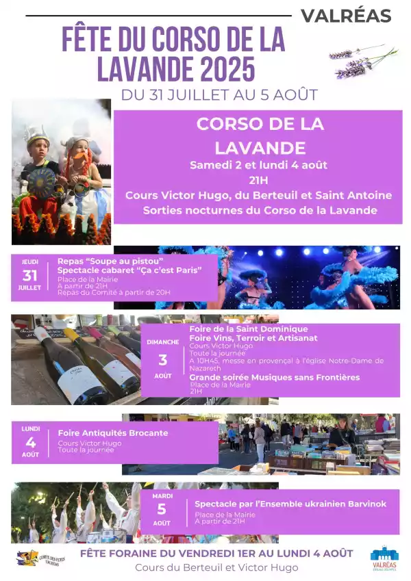 57eme corso de la lavande à Valréas