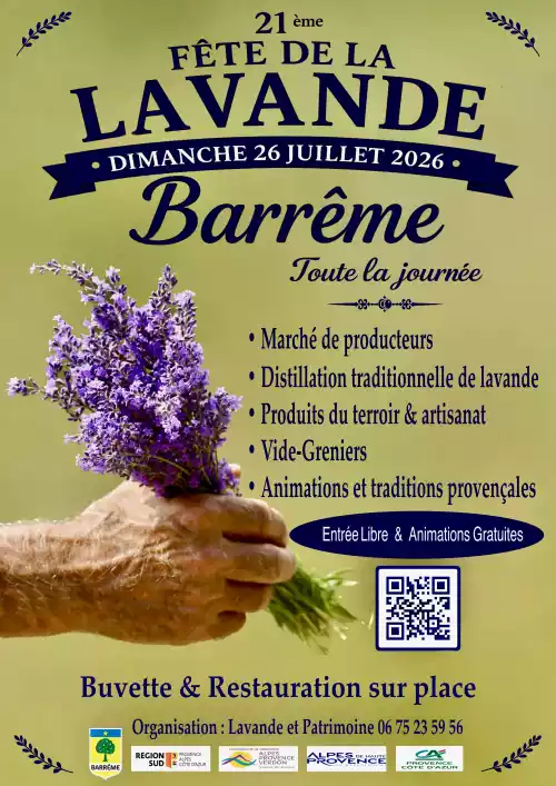 f&ecirc;te de la lavande 2026 &agrave; Barr&ecirc;me (Haute-Provence)