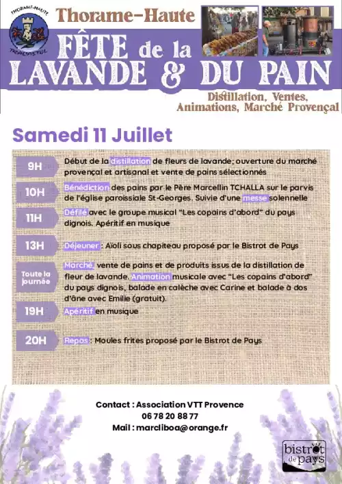 "fete de la lavande et du pain 2026 Thorame-haute (Haut Verdon)" "fete de la lavande et du pain 2026 Thorame-haute (Haut Verdon)"